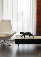 Panther Figurine, Black Matte
